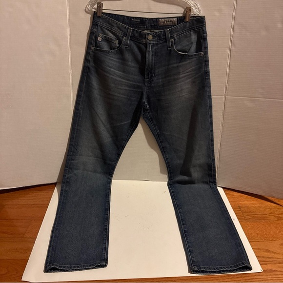 NWT AG Adriano Goldschmied The Everett Slim Straight Jeans 32x33 Blue